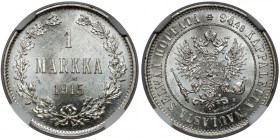 Finlandia / Rosja, Mikołaj II, 1 markka 1915