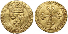 Francja, Karol VIII, Écu d'Or bez daty (1483-1494)
