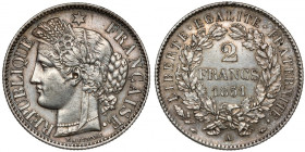 Francja, 2 franki 1851-A