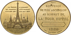 Francja, Medal 1889 - Souvenir de mon ascension au sommet de la Tour Eiffel