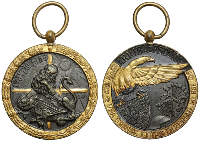 Hiszpania, Medal 1936 - Arriba España Średnica: 36 mm. 
 

More photos and fu...