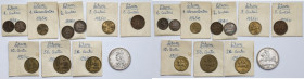 Litwa, 1 centas - 10 litu - zestaw (11szt)