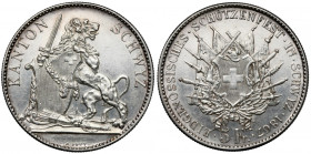 Szwajcaria, 5 franków 1867 - Festiwal strzelecki Schwyz