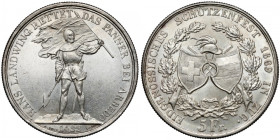 Szwajcaria, 5 franków 1869 - Festiwal strzelecki Zug