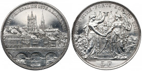 Szwajcaria, 5 franków 1876 - Festiwal strzelecki Lausanne