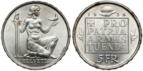 Szwajcaria, 5 franków 1936 - War bond