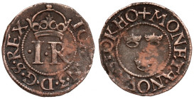 Szwecja, Johan III, 2 Penningar bez daty (1575) - rzadki