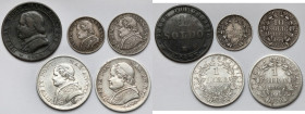 Watykan, 1 solid - 1 lira 1866-1868 (5szt)