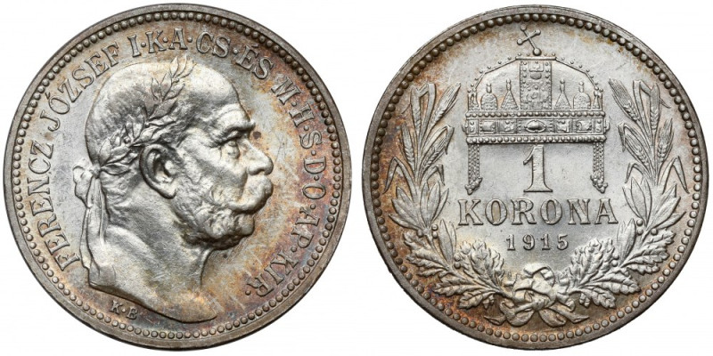 Węgry, Franciszek Józef I, 1 korona 1915 KB 
Grade: AU 

More photos and full...