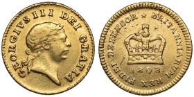 Wielka Brytania, Jerzy III, 1/3 guinea 1808