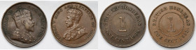 Wielka Brytania / Honduras, 1 cent 1909-1911 - zestaw (2szt)