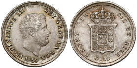 Italy, Sicilie, Ferdinando II, 10 grana 1854