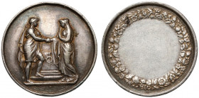 Dawny medal nagrodowy (XIXw. ?) - bez grawerunku, srebro