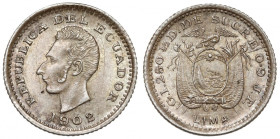 Ecuador, 1/2 decimo 1902