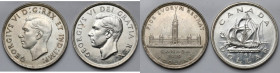 Kanada, Dolar 1939-1949 - zestaw (2szt)