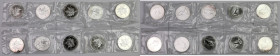 Kanada, 5 Dolarów 1989 Liść Klonowy, zestaw (10szt) = 10 oz Ag.999