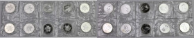 Kanada, 5 Dolarów 1989 Liść Klonowy, zestaw (10szt) = 10 oz Ag.999