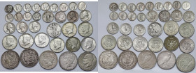 USA, Dime i 1/4 - 1 Dolar - zestaw (34szt)