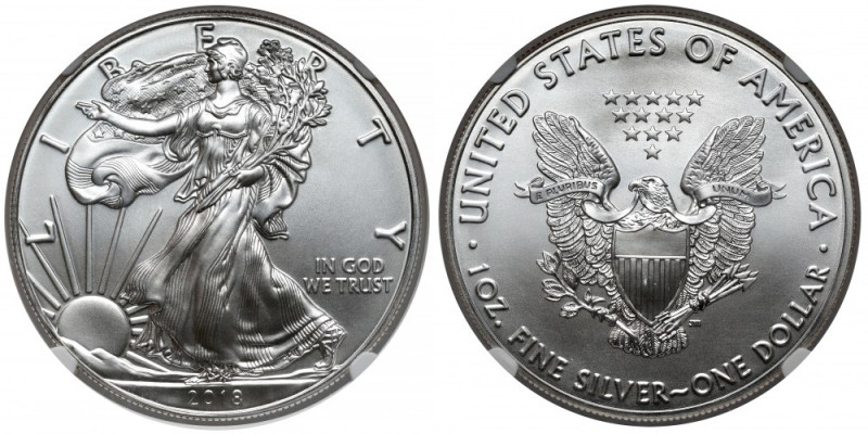 USA, Dollar 2018 
Grade: NGC MS69 

More photos and full item description ava...