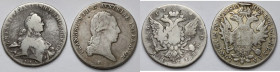 Rosja i Austria, Rubel Katarzyny II i Talar 1815 (2szt)