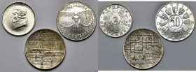 Austria / Finlandia, srebrne monety 1932-1967 - zestaw (3szt)