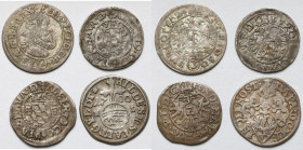Bayern 2 kreuzer, Hildesheim 1/24 taler, Austria 3 kreuzer 1561-1700 (4pcs)