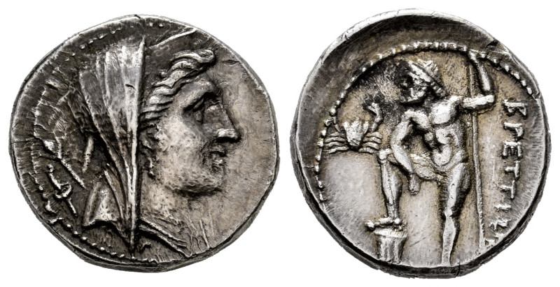 Bruttium. Second Punic War. Drachm. 216-214 BC. The Brettii. (Hgc-1, 1357). (HN ...