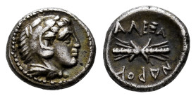 Kingdom of Macedon. Alexander III, "The Great". Obol. 320-317 BC. Amphipolis. (Sng Cop-696). (Price-157). Anv.: Head of Herakles right, wearing lion s...
