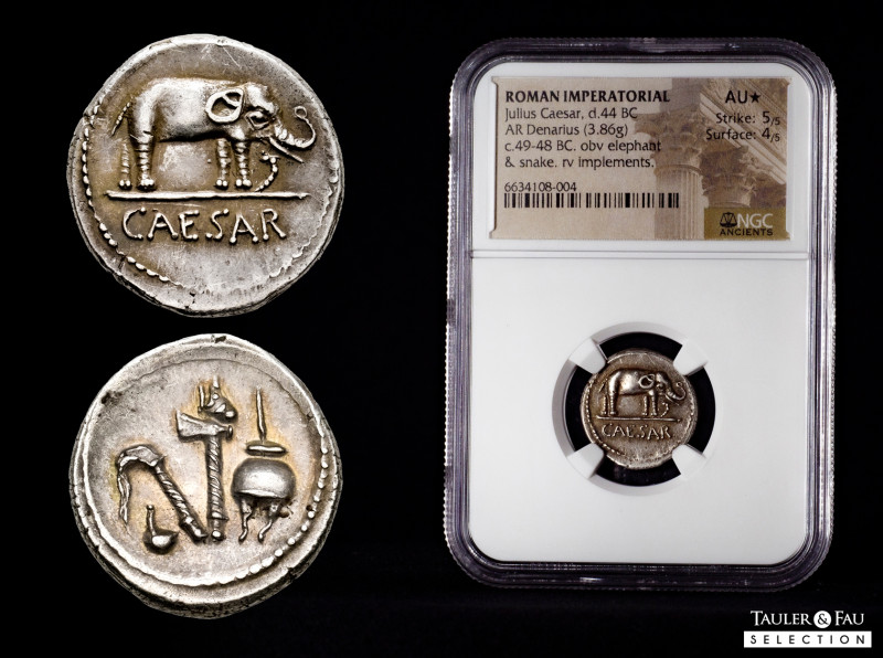 Julius Caesar. Denarius. 54-51 BC. Galia. (Ffc-50). (Craw-443/1). (Cal-640). Anv...