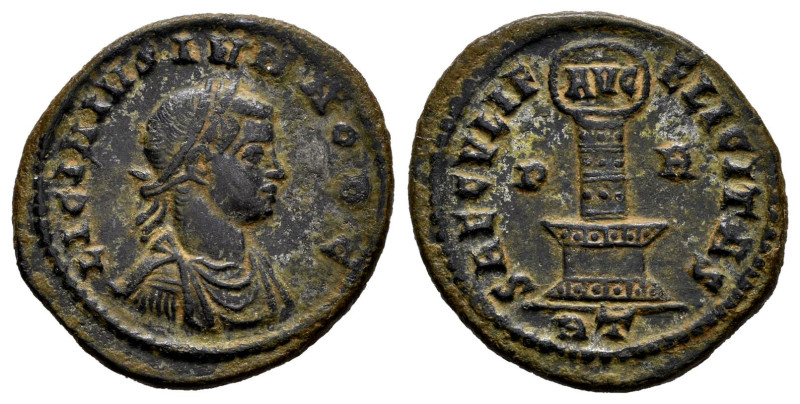 Licinius Junior. Follis. 320 AD. Rome. Office T. (Spink-15452). (Ric-162). Anv.:...