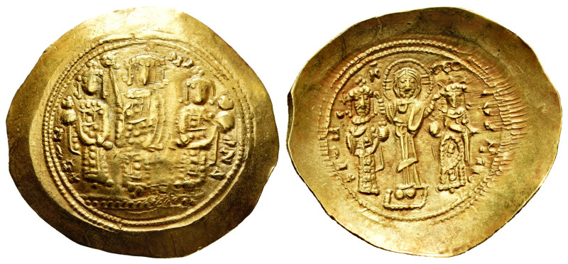 Romanus IV with Eudocia, Michael VII, Constantius and Andronicus. Histamenon nom...