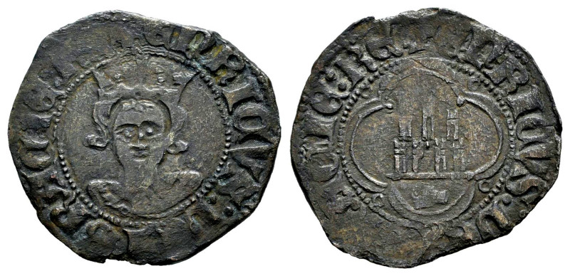 Kingdom of Castille and Leon. Enrique II (1368-1379). 1/2 billon real. (Bautista...