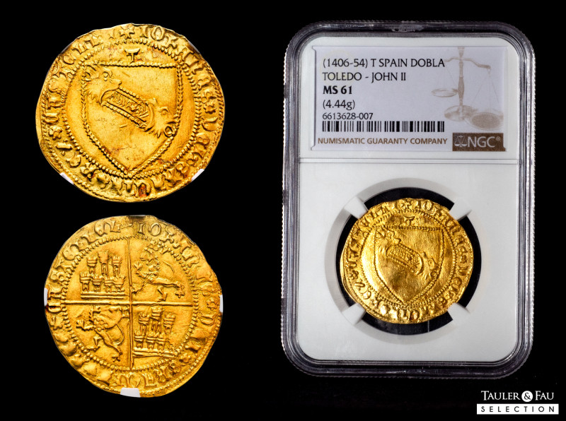 Kingdom of Castille and Leon. Juan II (1406-1454). Dobla de la Banda. Toledo. (B...