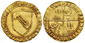 Kingdom of Castille and Leon. Juan II (1406-1454). Dobla de la Banda. Sevilla. (Bautista-791). Anv.: + IOhANES DEI GRACIA REX LEGIO. Rev.: + IOhANES D...