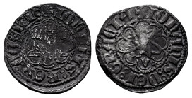 Kingdom of Castille and Leon. Juan II (1406-1454). 1/6 real. Burgos. (Bautista-795.2). Anv.: + IOHANIS : REX : CASTELE. Rev.: + IOHANIS : DEI : GRACIA...
