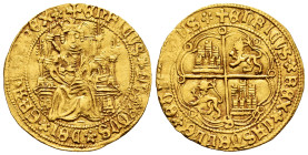 Kingdom of Castille and Leon. Henry IV (1399-1413). Enrique de la silla. Sevilla. (Bautista-844). (Imperatrix-E4:3.39). (Abm-653). Anv.: + ENRICVS ❀ Q...
