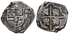 Philip IV (1621-1665). 4 reales. 1623. Segovia. R. (Cal-tip 290, unisted date). (Jarabo-Sanahuja-C289, plate coin). Ag. 13,65 g. Lions and castles. Ve...