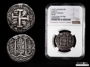Ferdinand VI (1746-1759). 8 reales. 1747. Potosi. q. (Cal-498). (Lazaro-A310, Plate coin). Ag. 26,60 g. Royal type (galano). Double date and round str...