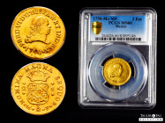 Ferdinand VI (1746-1759). 2 escudos. 1750. Mexico. MF. (Cal-610). Au. Excellent specimen. Very rare in this state of preservation. Encapsulated by PCG...