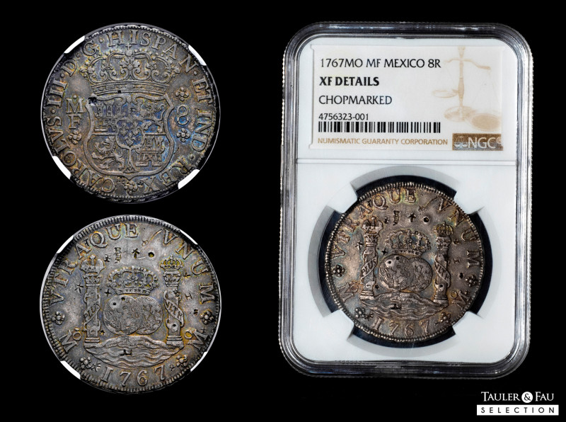 Charles III (1759-1788). 8 reales. 1767. Mexico. MF. (Cal-1092). Ag. Lovely old ...