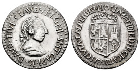 Charles IV (1788-1808). "Proclamation" medal. 1789. San Roque (Cadiz). (H-93). (Vq-13145 var. metal). Ag. 5,59 g. 28 mm. Cast silver. Very scarce. XF....