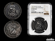 Charles IV (1788-1808). "Proclamation" medal. 1789. Guatemala. (H-145). (Medina-168). (Grove-C80). Ag. 18,14 g. 35 mm. Silver. Engraver: P. García Agu...