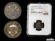 Charles IV (1788-1808). Proclamation with value 1 real. 1789. Mexico. (Cal-427). (H-164). (Grove-C12). Ag. 3,37 g. Wonderful old cabinet tone. Glossy ...