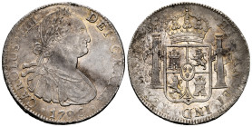 Charles IV (1788-1808). 8 reales. 1796. Mexico. FM. (Cal-959). Ag. 26,94 g. Original luster. Nice patina. Ex Áureo (20/12/2000), lot 1766. XF/AU. Est....