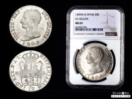 Joseph Napoleon (1808-1814). 20 reales. 1809. Madrid. AI. (Cal-36). Ag. 27,42 g. Original luster. Slabbed by NGC as MS 63. Ex Tauler&Fau Selection 20 ...