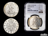 Ferdinand VII (1808-1833). 8 reales. 1808. Sevilla. CN. (Cal-1411). Ag. 26,95 g. Plenty original luster. Slightly adjustment lines on the reverse. Mag...