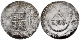 Ferdinand VII (1808-1833). 8 reales. 1811. Zacatecas. (Cal-1445). Ag. 27,04 g. MONEDA PROVISIONAL. Castles and lions. Very good strike for this type w...