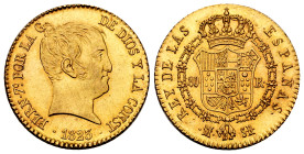 Ferdinand VII (1808-1833). 80 reales. 1823. Madrid. SR. (Cal-1642). Au. 6,75 g. "Cabezon" type. Original luster. A good sample. Scarce. AU. Est...600,...