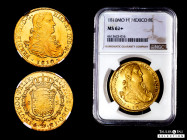 Ferdinand VII (1808-1833). 8 escudos. 1810. Mexico. HJ. (Cal-1783). (Cal onza-1254). Au. Imaginary bust. Gorgeous colour. Original luster. Very rare i...