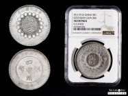 China. Szechuan. 1 dollar. Year 1 (1912). (Km-Y456). (L&M-366). Ag. 25,72 g. Slabbed by NGC as AU DETAILS. Cleaned. NGC-AU. Est...600,00. 

Spanish ...